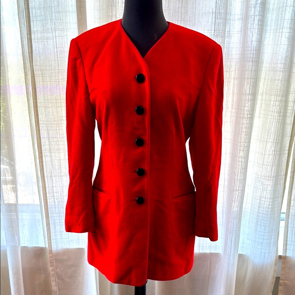 Escada red jacket size EU38
